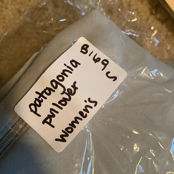 Patagonia Women’s 1/2 Zip Tech Pullover Top Cycling Pocket Sz Small Blue Gray - Picture 12 of 12